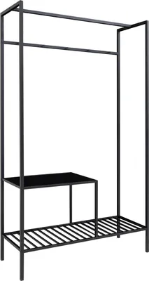 Zdjęcie produktu dla WIESZAK STOJĄCY Vita CZARNY do przedpokoju 170 cm