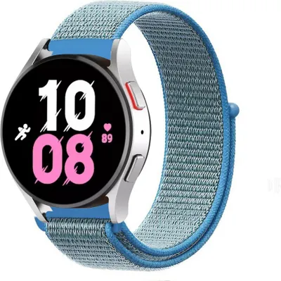 Produktbild von Strap-it Samsung Galaxy Watch 5 - 44mm Nylonarmband (Blau)