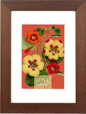 Image de Cadre photo Goldbuch, style rustique, couleur marron, dimensions 13x18 cm, avec passe-partout de 9x13 cm