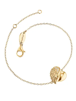 Produktbild von Engelsrufer ERB-LILHEARTWING-G Armband Herzflügel Gold Plated