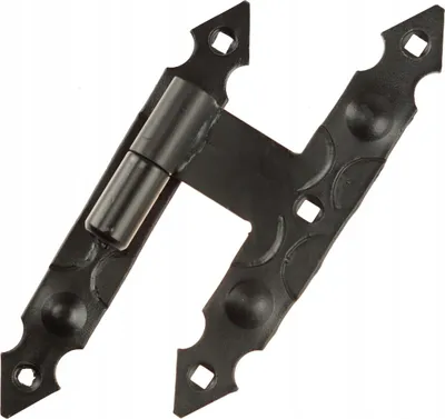 Produktbild von Fensterbeschlag Fenstergriff  FEINZ - Zierbeschlag 200 mm - Schwarz - Retro Stil - Hochwertige Verarbeitung