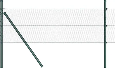 Produktbild von vidaXL Ground Fix Geschweißter Drahtzaun 50 x 0,8 m (B x H)