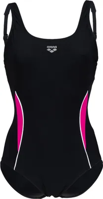 Produktbild von Arena W Alissa U Back One Piece Low Black-Rose Violet-White Black-Rose Violet-White 40