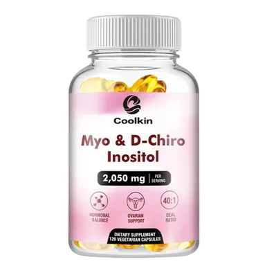 Immagine prodotto di Myo & D-Chiro Inositolo 2050mg (120 capsule) integratore alimentare, salute delle donne, desiderio di avere figli, equilibrio ormonale, umore