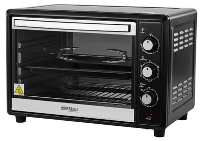 Obrázok produktu pre KRAFT&DELE | Mini rúra, Stolná konvekčná rúra, 45 l, 2000 W, Vnútorné osvetlenie, 6 funkcií, Teplota do 230º, Dvojité sklo dvierok, Vrátane otočného roštu, Horný ohrev, Spodný ohrev, Konvekcia, Zrkadlové sklo na prednej strane
