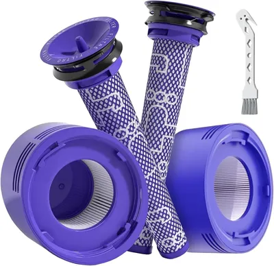 Produktbild von Ersatzfilter für Dyson V7 V8 SV10, mit 2 Post Motor Filter + 2 Vorfilter, Kompatibel mit Stabstaubsauger V7 V8 Animal Absolute Motorhead Fluffy SV10
