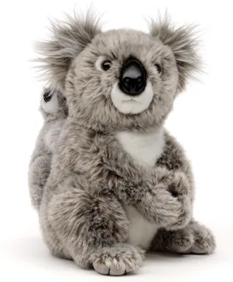 Image de Uni-Toys - Koala avec son bébé - 24 cm (hauteur) - Peluche, animal en peluche - Koala avec son bébé (24 cm)