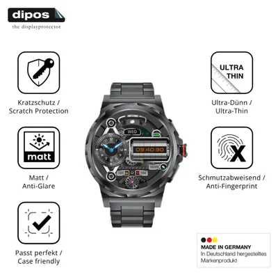 Produktbild von 6x Schutzfolie für CHOOSETIME SML6 matt Displayschutzfolie Folie Display Schutz dipos