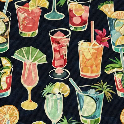 Produktbild von OUTDOOR DEKOSTOFFE OXFORD - Motiv Cocktail | DX8357