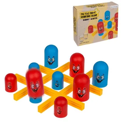 Produktbild von Tic Tac Toe Trinkspiel Partyspiel mit 2 Shotgläsern
