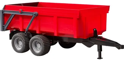 Zdjęcie produktu dla Przyczepa wywrotka rolnicza Bruder, z automatyczną tylną ścianą, model pojazdu, zabawka, 02211