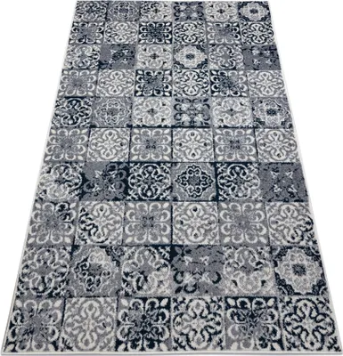 Produktbild von Teppich HEOS 78586 creme / blau PATCHWORK, LISSABONFLIESEN Blau 120x170 cm