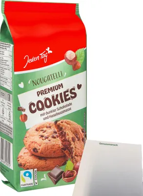 Produktbild von Jeden Tag Cookies Nougatelli (200g Packung) + usy Block