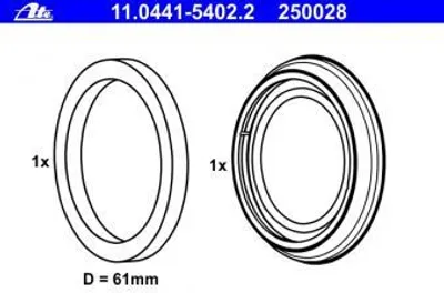 Produktbild von ATE Dichtungssatz, Bremssattel  11.0441-5402.2