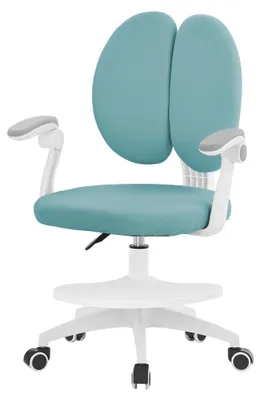 Produktbild von ML-Design Kinderschreibtischstuhl ergonomisch, 95-107 cm, Petrol, 360° Drehbarer Schreibtischstuhl Kinder, Höhenverstellbarer Jungendstuhl Kinderstuhl