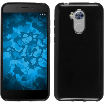 Produktbild von PhoneNatic Case kompatibel mit Huawei Honor 6a - schwarz Silikon Hülle  Cover
