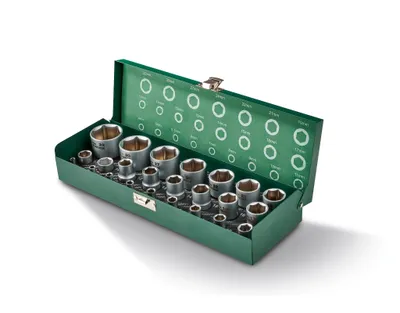 Produktbild von PARKSIDE® Stecknuss-Satz Metallbox (Nusssatz)