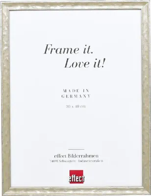 Produktbild von Effect Holzbilderrahmen Profil 2070, Standardglas, 13 x 13 cm, silberfarben