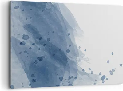 Produktbild von Bild auf Leinwand - Leinwandbild - Einteilig - Blau Weiß Hintergrund - 100x70cm - Wand Bild - Wanddeko - Wandbilder - Leinwanddruck - Bilder - Wanddekoration - Leinwand bilder - AA100x70-5088