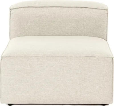Produktbild von Hanah Home, Fora O1 - Ecru, 1-Sitzer-Sofa, 100 % Hainbuche, Ekru, 83 x 105 x 66 cm
