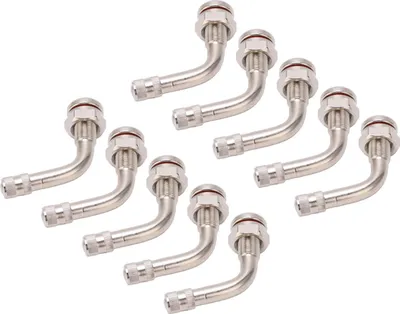 Image de 10 pièces tige de valve de pneu pour camion TR543E courbée 75 degrés 65 mm pince dans l'adaptateur d'extension pour trou de bus 9,7 mm