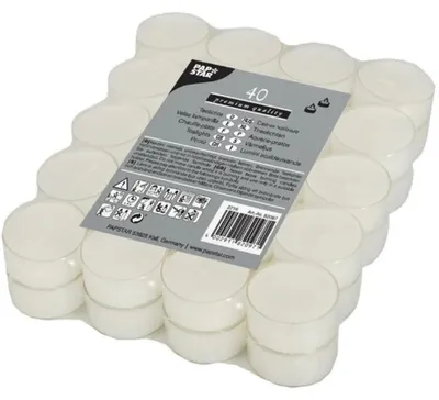 Zdjęcie produktu dla PAPSTAR 82097 Podgrzewacze PAPSTAR, średnica: 38 mm, biały