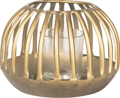 Immagine prodotto di Lanterna Clayre & Eef Ø 15x10 cm Metallo color oro