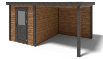 Immagine prodotto di Casetta da giardino in legno Vala 4.56x3.09 m - 14.09 m2 - 28 mm - impregnata