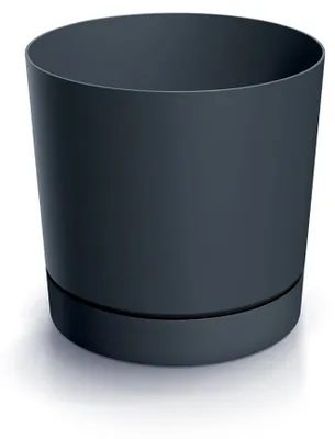 Produktbild von TUBO P Blumentopf mit Schale 39 cm - Farbe: anthrazit
