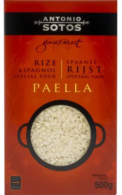 Obrázok produktu pre Antonio Sotos Paella Ryža 500 g – Vysokokvalitná ryža pre autentickú paellu