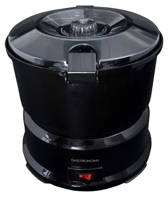 Zdjęcie produktu dla Gastronoma 18220001, obieraczka do ziemniaków z wirówką do sałatek, 1kg, elektryczna obieraczka do ziemniaków, obieraczka do ziemniaków, plastikowa, czarna
