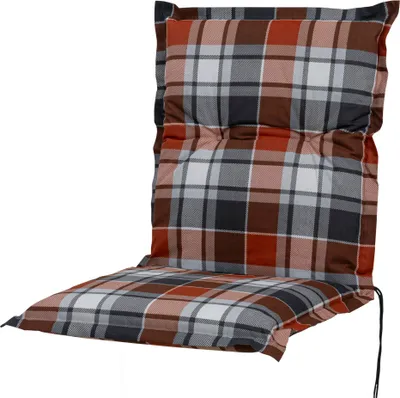 Produktbild von Auflage Niederlehner Neckar 10610-440 terrakotta-grau-weiß kariert 98x48x8 cm Sun Garden