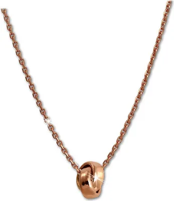 Imagen del producto de Collar SilberDream, plata de ley 925 chapada en oro, 47 cm, diseño entrelazado, modelo D2SDK11344E