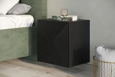 Zdjęcie produktu dla Szafka Wisząca Asha 40 Cm Czarny Mat - Elegancja W Nowoczesnym Wydaniu