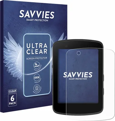 Produktbild von 6x Für Bryton Rider 550 Schutzfolie Savvies Displayschutz Display Schutz Folie Klar Transparent