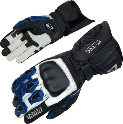 Produktbild von Orina Force Motorradhandschuhe, schwarz/weiß/blau, S