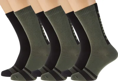Produktbild von PUMA - Herren Sportsocken - Seasonal Logo Socks - 6er Packung | Farbe: Army Green | Gr: 39-42