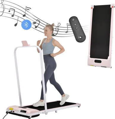 Produktbild von Laufband, Klapplaufband mit Fernbedienun 1-6km/h Geschwindigkeit mit LED-Display & Bluetooth Lautsprecher&Telefonhalterung,Laufband für Zuhause & Büro
