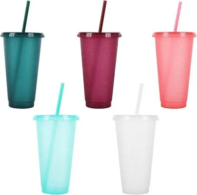Immagine prodotto di Ciotole per riso in acrilico - 5 pezzi, 710 ml, con coperchio e manici, colorate, riutilizzabili