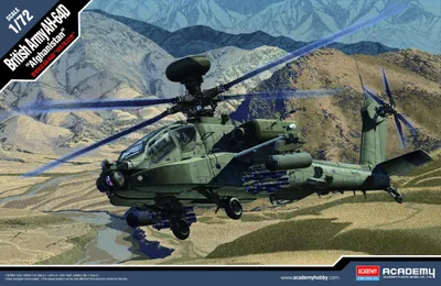 Zdjęcie produktu dla Zestaw modelarski Helikopter 12537 - Armia brytyjska AH-64 "Afganistan" (1:72)