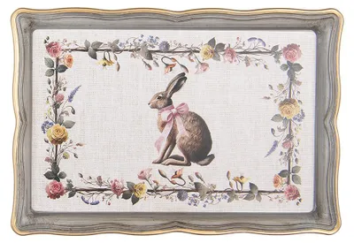 Obrázok produktu pre Clayre & Eef Podnos 31 x 22 x 2 cm, béžový, plast