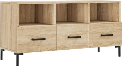 Produktbild von vidaXL TV-Schrank Sonoma-Eiche 102x36x50 cm Holzwerkstoff