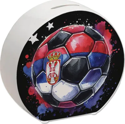 Produktbild von Fußball Serbien Flagge Spardose