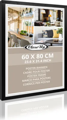 Produktbild von Poster-Rahmen 60 x 80cm Holzdekor schwarz - Rahmen