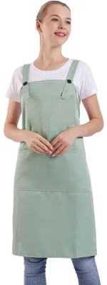 Productafbeelding van Schort met zak, verstelbaar, voor dames en heren, kleur: Gossamer Green
