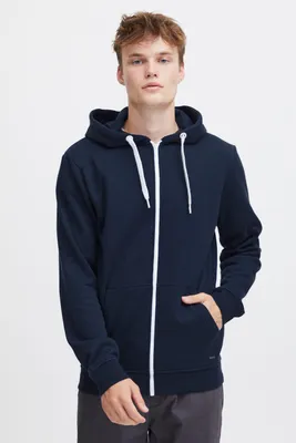 Produktbild von SOLID SDOlli Zip-Hood Herren Sweatjacke Kapuzenjacke Hoodie mit Kapuze Kordelzug Reißverschluss Kängurutasche Regular fit