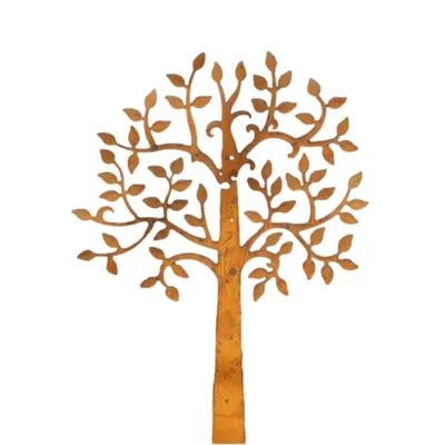 Produktbild von Schöner Lebensbaum perfekt für den Garten zur Dekoration, aus Metall Edelrost Neu Frostfest Witterungsbeständig, Figur zur Gartengestaltung BO-MD70020