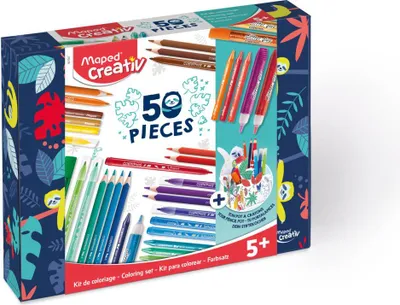 Image de Set de coloration Maped 50 pièces + 1 activité créative, couleurs assorties