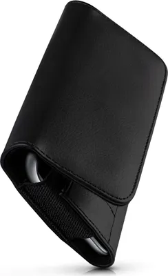 Produktbild von moex® Handy Quertasche kompatibel mit Umidigi A5 Pro - Hülle mit Gürtelclip, Schwarz