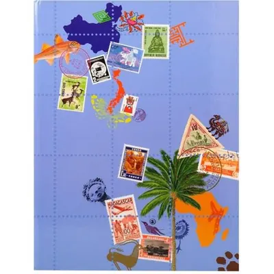 Immagine prodotto di Briefmarkenalbum Globe-Trotter 16,5x22,5cm 16 Seiten